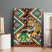 Personalized Niger Canvas Wall Art Leopard Ankara African Pattern - Wonder Print Shop