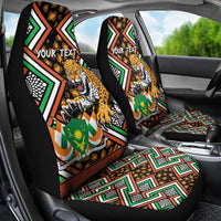 Personalized Niger Car Seat Cover Leopard Ankara African Pattern - Wonder Print Shop