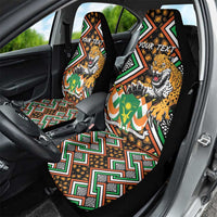 Personalized Niger Car Seat Cover Leopard Ankara African Pattern - Wonder Print Shop