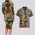 Personalized Niger Couples Matching Long Sleeve Bodycon Dress and Hawaiian Shirt Leopard Ankara African Pattern - Wonder Print Shop