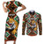 Personalized Niger Couples Matching Short Sleeve Bodycon Dress and Long Sleeve Button Shirt Leopard Ankara African Pattern - Wonder Print Shop
