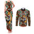 Personalized Niger Couples Matching Tank Maxi Dress and Long Sleeve Button Shirt Leopard Ankara African Pattern - Wonder Print Shop