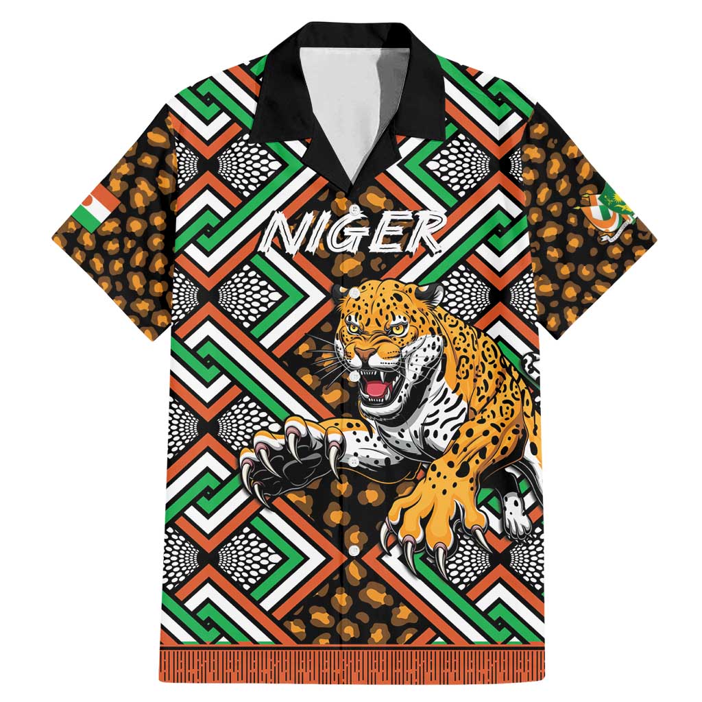 Personalized Niger Family Matching Mermaid Dress and Hawaiian Shirt Leopard Ankara African Pattern - Wonder Print Shop