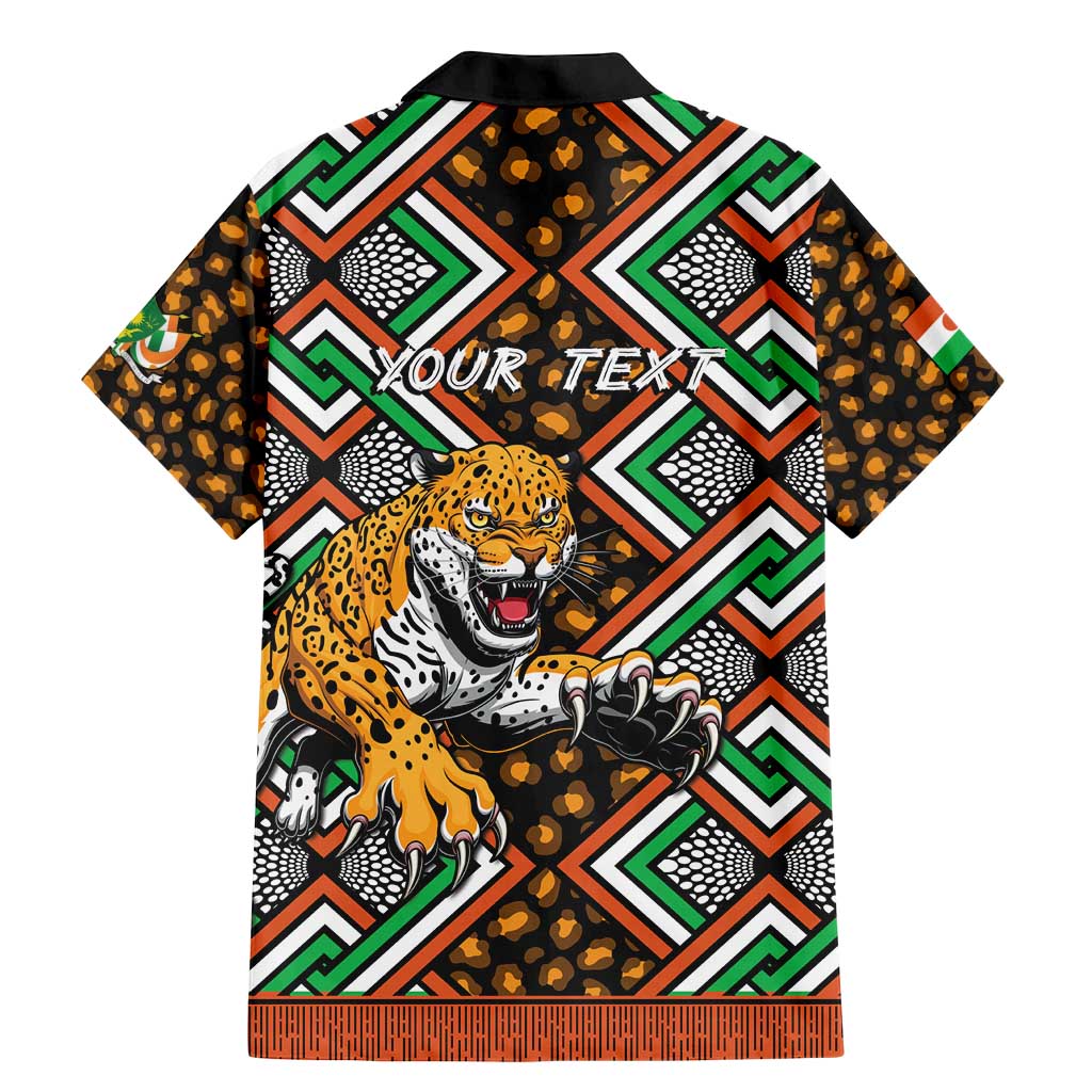 Personalized Niger Family Matching Mermaid Dress and Hawaiian Shirt Leopard Ankara African Pattern - Wonder Print Shop