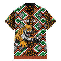 Personalized Niger Family Matching Mermaid Dress and Hawaiian Shirt Leopard Ankara African Pattern - Wonder Print Shop