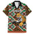 Personalized Niger Family Matching Off The Shoulder Long Sleeve Dress and Hawaiian Shirt Leopard Ankara African Pattern - Wonder Print Shop
