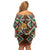 Personalized Niger Family Matching Off Shoulder Short Dress and Hawaiian Shirt Leopard Ankara African Pattern - Wonder Print Shop