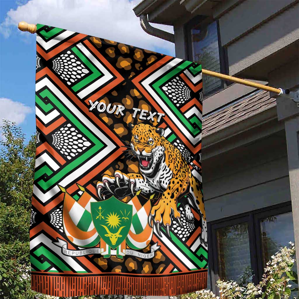 Personalized Niger Garden Flag Leopard Ankara African Pattern - Wonder Print Shop