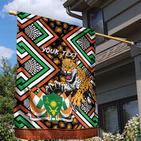 Personalized Niger Garden Flag Leopard Ankara African Pattern - Wonder Print Shop