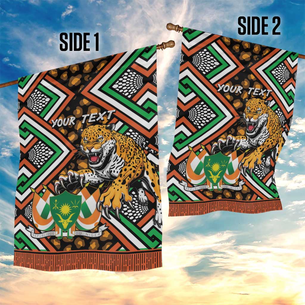Personalized Niger Garden Flag Leopard Ankara African Pattern - Wonder Print Shop