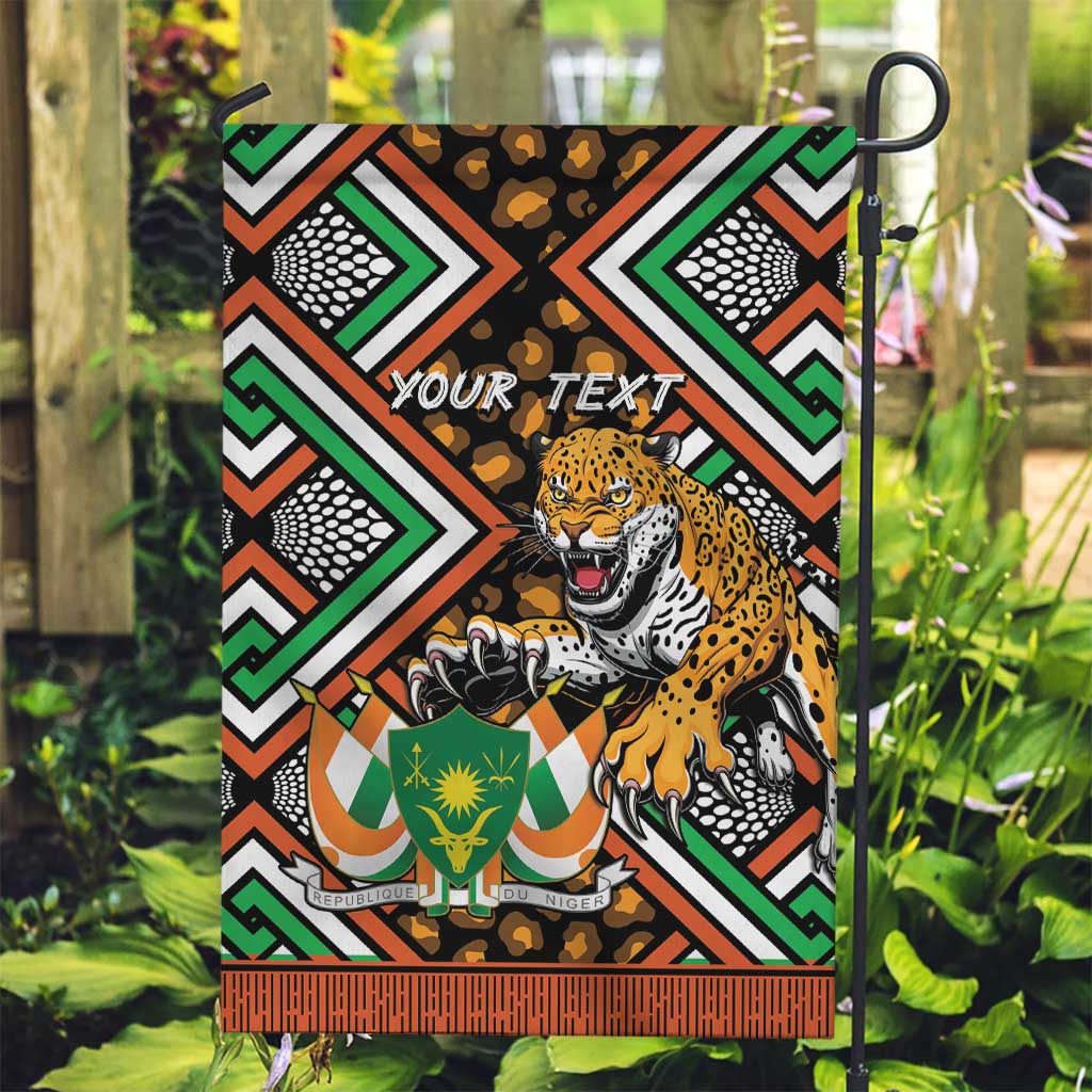 Personalized Niger Garden Flag Leopard Ankara African Pattern - Wonder Print Shop
