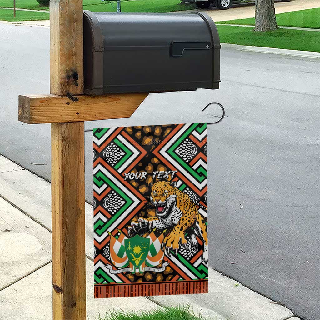 Personalized Niger Garden Flag Leopard Ankara African Pattern - Wonder Print Shop