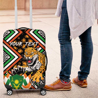 Personalized Niger Luggage Cover Leopard Ankara African Pattern - Wonder Print Shop