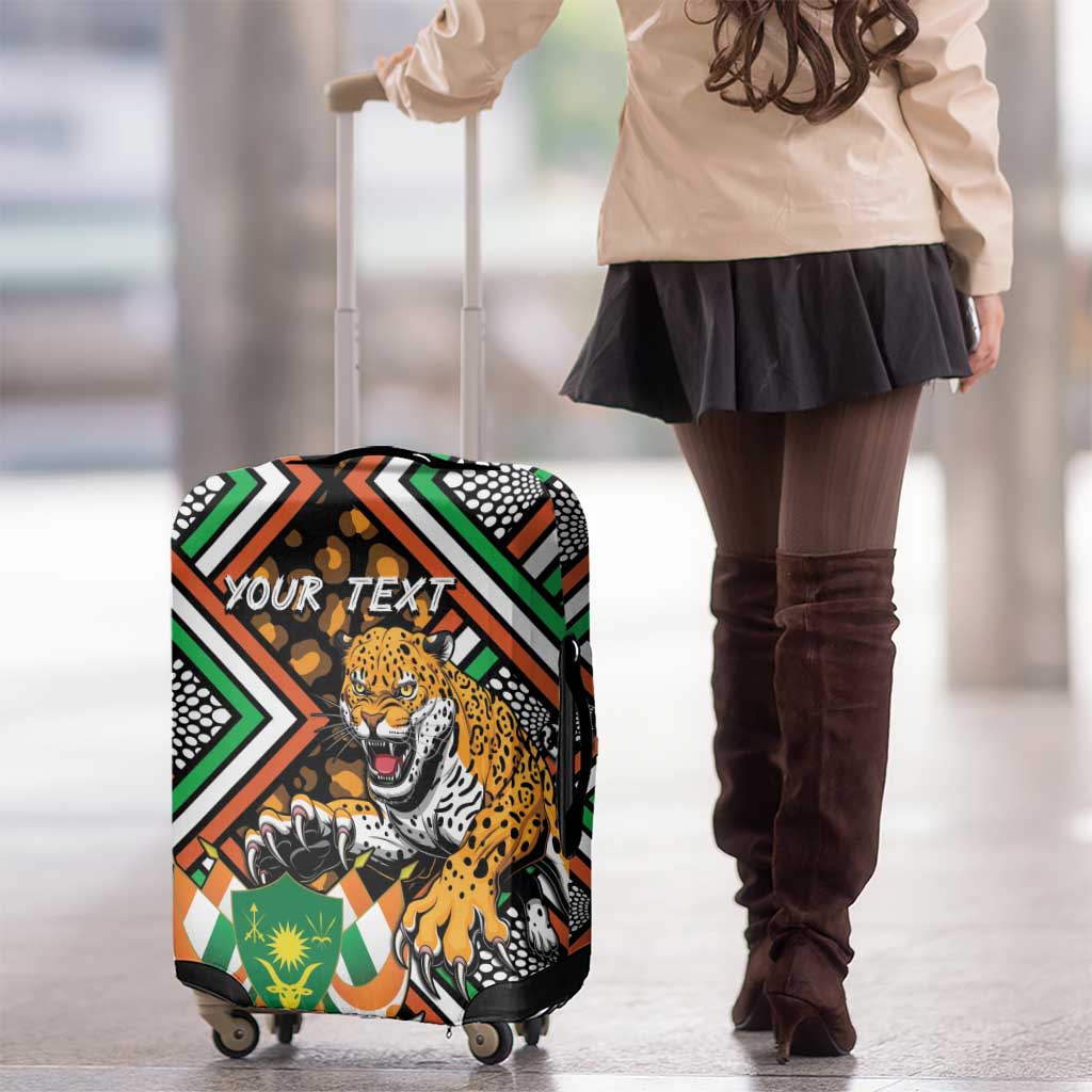 Personalized Niger Luggage Cover Leopard Ankara African Pattern - Wonder Print Shop