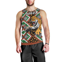 Personalized Niger Men Tank Top Leopard Ankara African Pattern - Wonder Print Shop