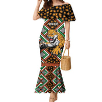 Personalized Niger Mermaid Dress Leopard Ankara African Pattern - Wonder Print Shop