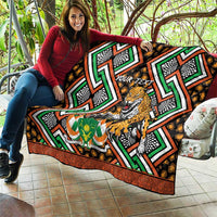 Personalized Niger Quilt Leopard Ankara African Pattern - Wonder Print Shop