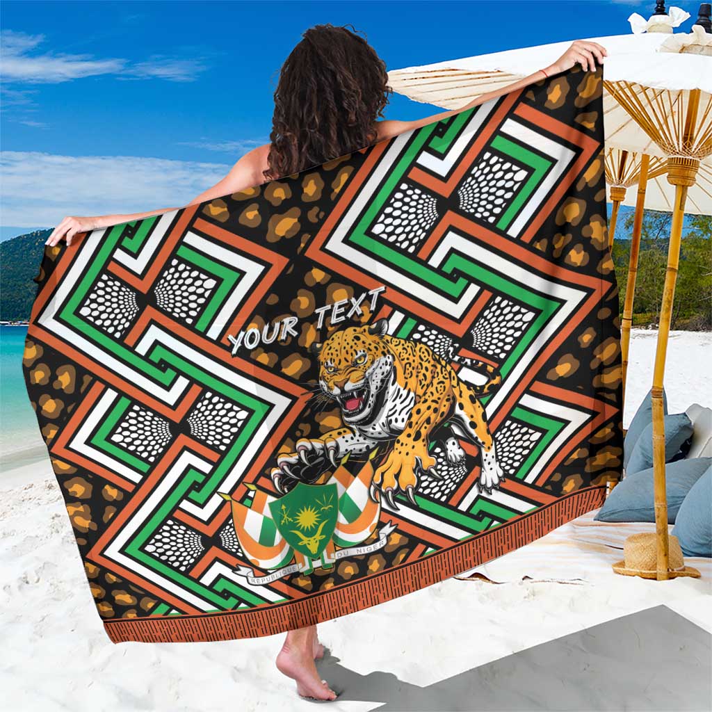 Personalized Niger Sarong Leopard Ankara African Pattern - Wonder Print Shop