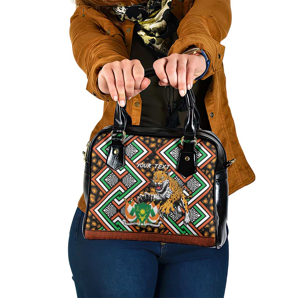 Personalized Niger Shoulder Handbag Leopard Ankara African Pattern