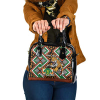 Personalized Niger Shoulder Handbag Leopard Ankara African Pattern
