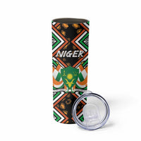 Niger Skinny Tumbler Leopard Ankara African Pattern - Wonder Print Shop