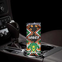 Niger Skinny Tumbler Leopard Ankara African Pattern - Wonder Print Shop