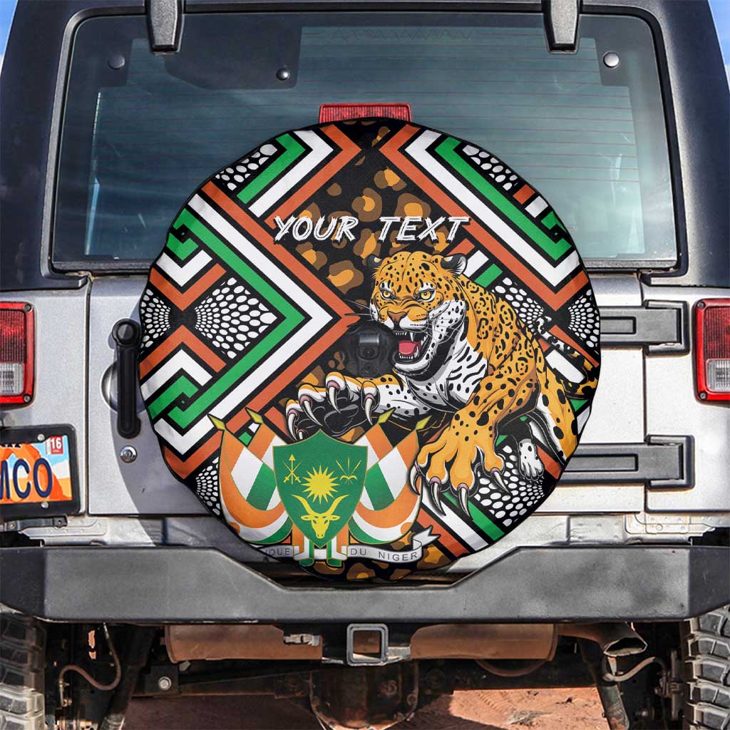 Personalized Niger Spare Tire Cover Leopard Ankara African Pattern - Wonder Print Shop