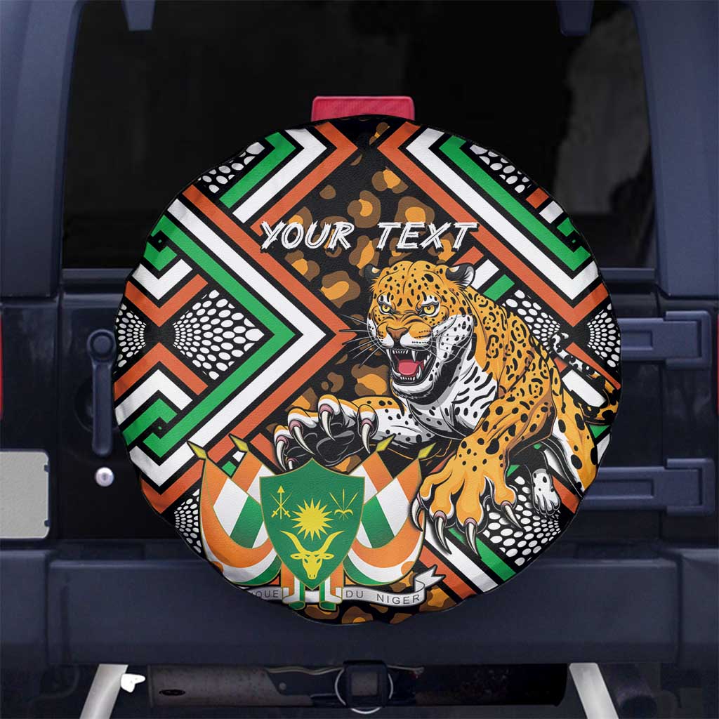 Personalized Niger Spare Tire Cover Leopard Ankara African Pattern - Wonder Print Shop