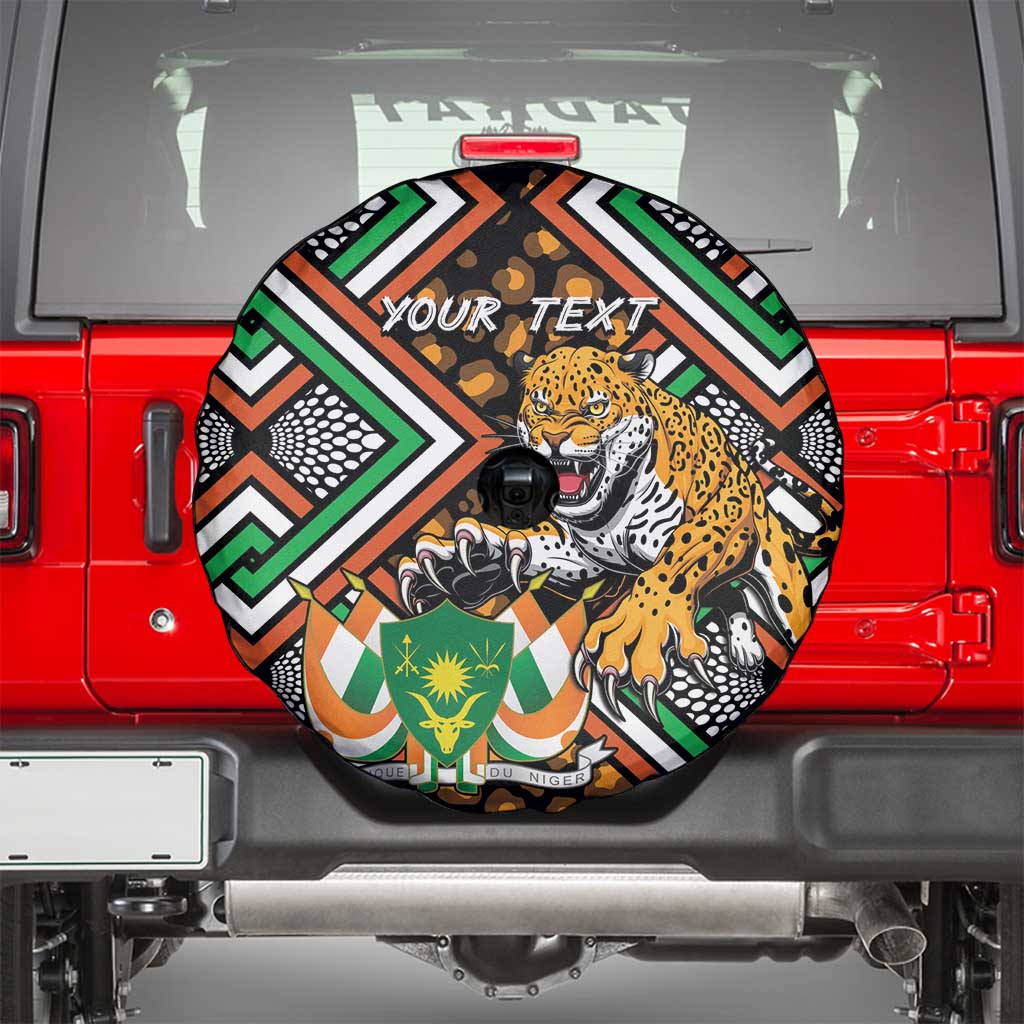 Personalized Niger Spare Tire Cover Leopard Ankara African Pattern - Wonder Print Shop