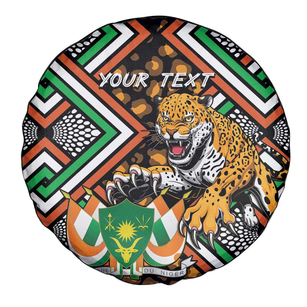 Personalized Niger Spare Tire Cover Leopard Ankara African Pattern - Wonder Print Shop