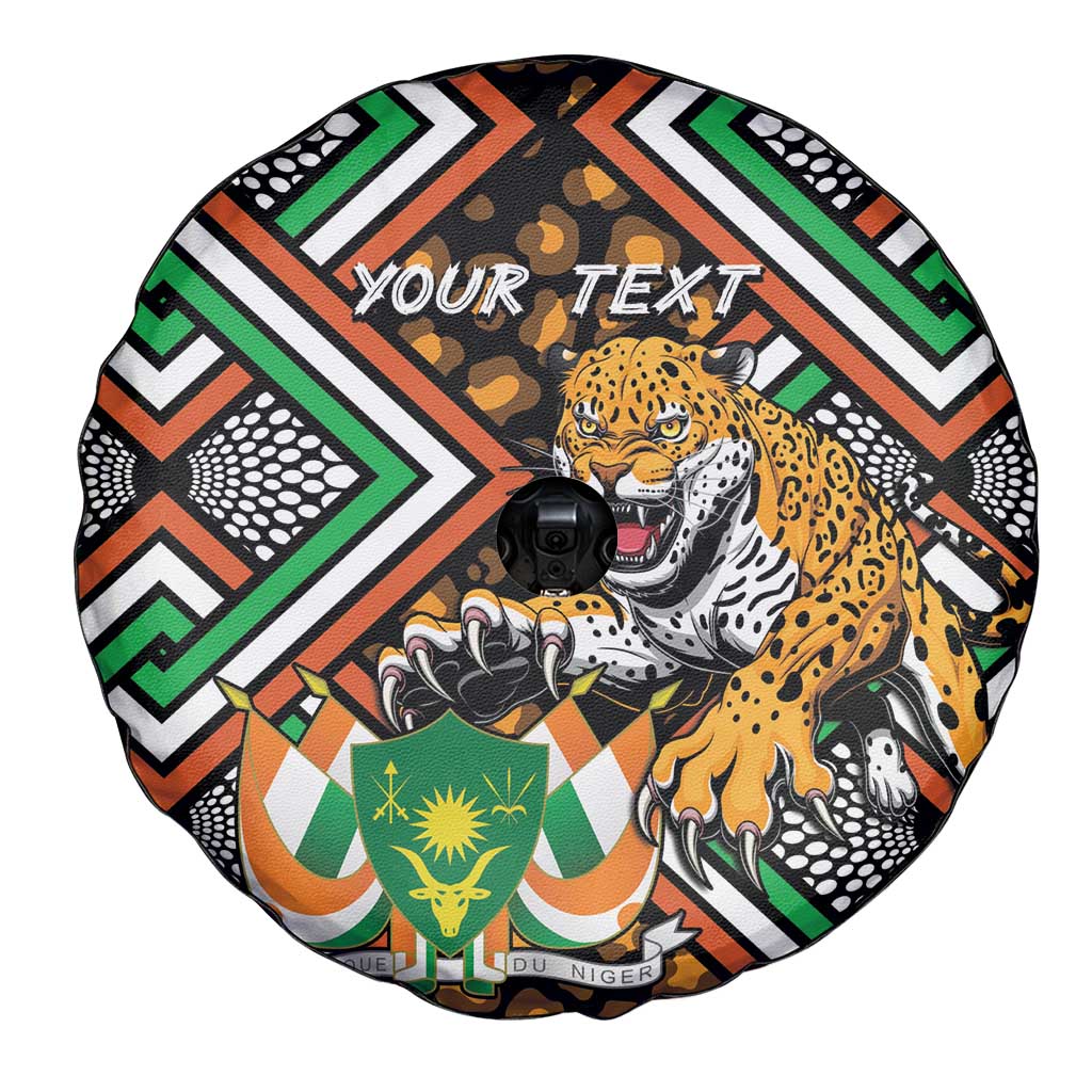 Personalized Niger Spare Tire Cover Leopard Ankara African Pattern - Wonder Print Shop