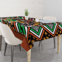 Personalized Niger Tablecloth Leopard Ankara African Pattern - Wonder Print Shop