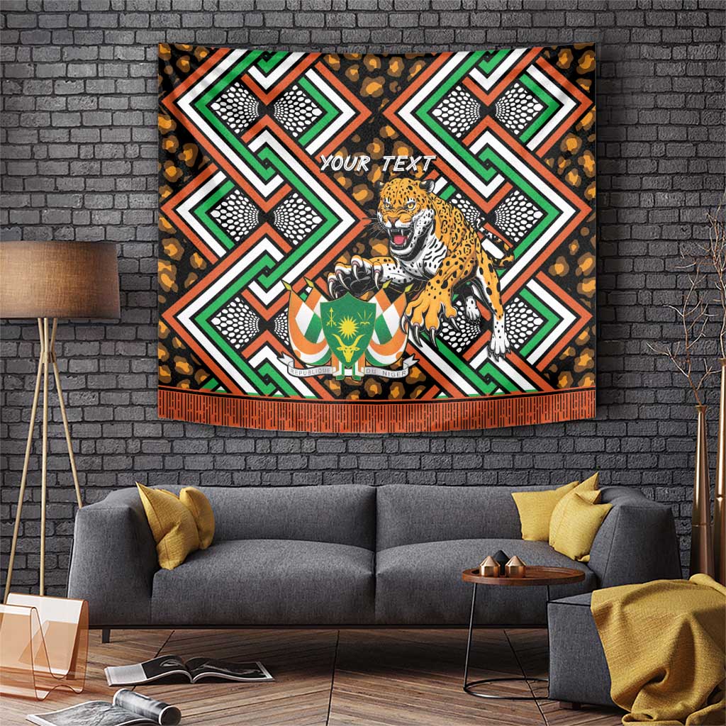 Personalized Niger Tapestry Leopard Ankara African Pattern - Wonder Print Shop