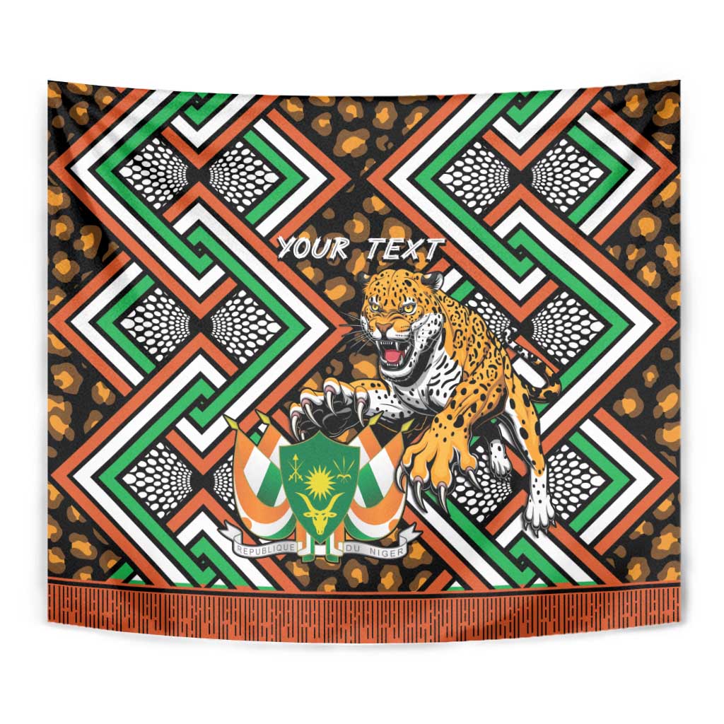 Personalized Niger Tapestry Leopard Ankara African Pattern - Wonder Print Shop