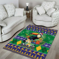 Brazil Christmas Area Rug Toco Toucan Feliz Natal - Wonder Print Shop