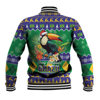 Brazil Christmas Baseball Jacket Toco Toucan Feliz Natal - Wonder Print Shop