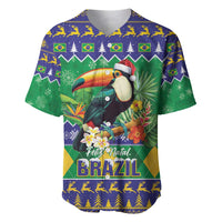 Brazil Christmas Baseball Jersey Toco Toucan Feliz Natal - Wonder Print Shop