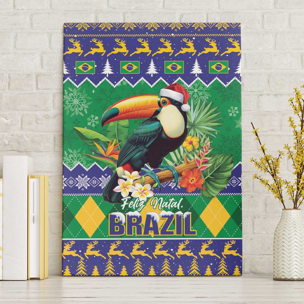 Brazil Christmas Canvas Wall Art Toco Toucan Feliz Natal - Wonder Print Shop