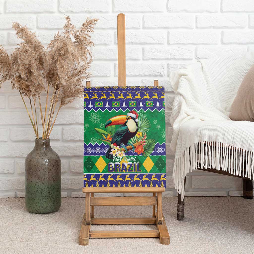 Brazil Christmas Canvas Wall Art Toco Toucan Feliz Natal - Wonder Print Shop