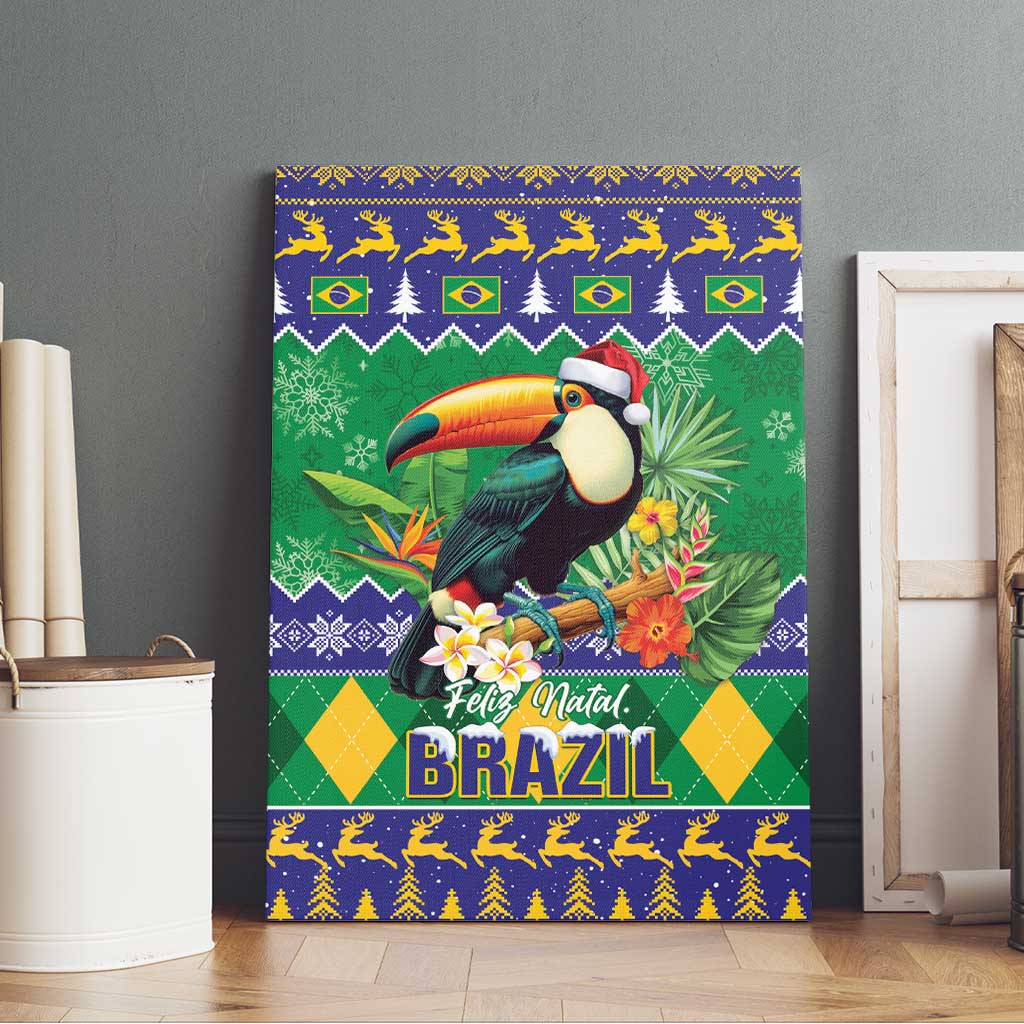 Brazil Christmas Canvas Wall Art Toco Toucan Feliz Natal - Wonder Print Shop