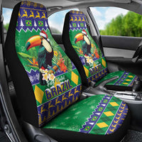 Brazil Christmas Car Seat Cover Toco Toucan Feliz Natal - Wonder Print Shop