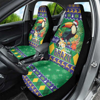 Brazil Christmas Car Seat Cover Toco Toucan Feliz Natal - Wonder Print Shop