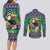 Brazil Christmas Couples Matching Long Sleeve Bodycon Dress and Long Sleeve Button Shirt Toco Toucan Feliz Natal - Wonder Print Shop
