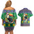 Brazil Christmas Couples Matching Off Shoulder Short Dress and Hawaiian Shirt Toco Toucan Feliz Natal - Wonder Print Shop