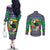 Brazil Christmas Couples Matching Off The Shoulder Long Sleeve Dress and Long Sleeve Button Shirt Toco Toucan Feliz Natal