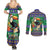 Brazil Christmas Couples Matching Summer Maxi Dress and Long Sleeve Button Shirt Toco Toucan Feliz Natal - Wonder Print Shop