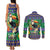 Brazil Christmas Couples Matching Tank Maxi Dress and Long Sleeve Button Shirt Toco Toucan Feliz Natal - Wonder Print Shop