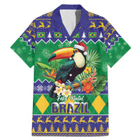 Brazil Christmas Family Matching Mermaid Dress and Hawaiian Shirt Toco Toucan Feliz Natal - Wonder Print Shop