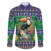 Brazil Christmas Family Matching Puletasi and Hawaiian Shirt Toco Toucan Feliz Natal - Wonder Print Shop