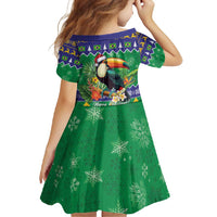 Brazil Christmas Family Matching Summer Maxi Dress and Hawaiian Shirt Toco Toucan Feliz Natal - Wonder Print Shop